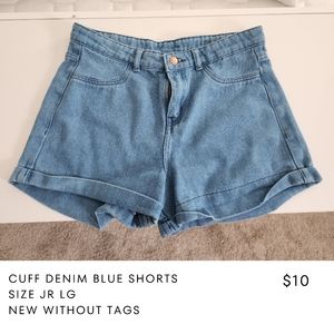Blue denim Junior shorts